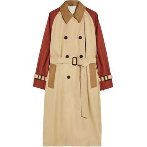 Max Mara, Dames, Mantels, Veelkleurig, Maat: 2XS Katoen,