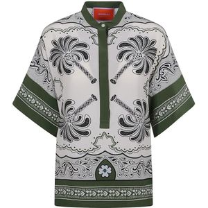 La DoubleJ, Dames, Blouses & Shirts, Veelkleurig, Maat: S Zijde,