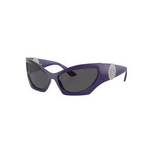 Versace Bold Wpap-Around '0Ve4450#39; Zonnebrillen / Transparant violet , Purple , unisex , Maat: ONE Size