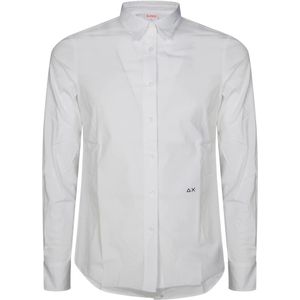 Sun68, Dames, Blouses & Shirts, Wit, Maat: S