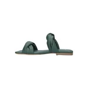 Nubikk Groene Twist Sandalen , Green , Dames , Maat: 38 EU