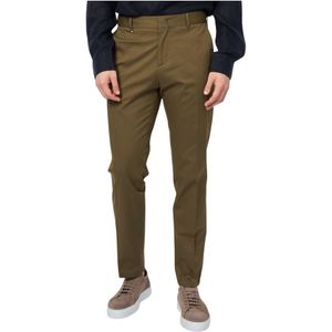 Hugo, Heren, Broeken, Groen, Maat: M Katoen,
