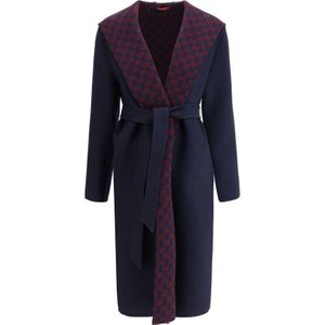 Gucci, Dames, Mantels, Blauw, Maat: XS Wol,