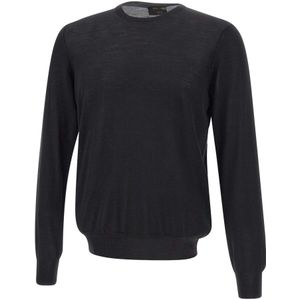 Gran Sasso, Heren, Truien, Zwart, Maat: S Wol,