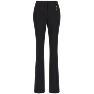 Roberto Cavalli, Dames, Broeken, Zwart, Maat: S Viscose,