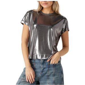 MOS Mosh, Dames, Tops, Grijs, Maat: XS Polyamide,