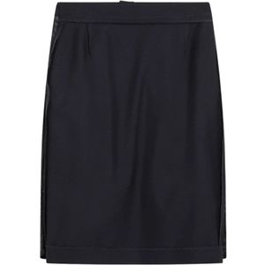 Maison Margiela, Dames, Rokken, Blauw, Maat: XS Wol,