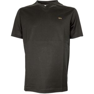 Paul & Shark, Heren, Tops, Zwart, Maat: M Katoen,