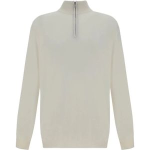 Brunello Cucinelli, Heren, Truien, Wit, Maat: M Kasjmier,