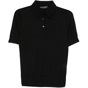 Dolce & Gabbana, Dames, Tops, Zwart, Maat: XS