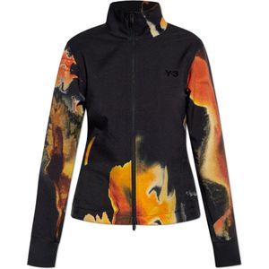 Y-3 - Sweatshirt met Print - Zwart - Dames