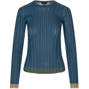 Etro, Dames, Truien, Blauw, Maat: S Viscose,