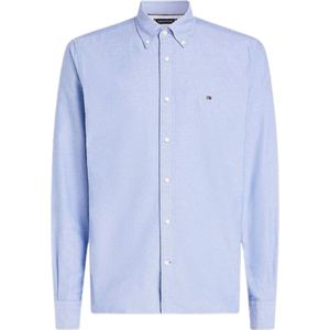 Tommy Hilfiger, Heren, Overhemden, Blauw, Maat: XS Katoen,