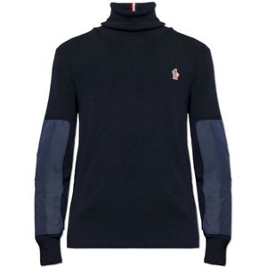 Moncler, Heren, Truien, Blauw, Maat: S