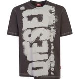 Diesel - T-shirt - Grijs - 100% Katoen