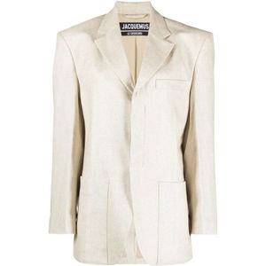 Jacquemus Blazers , Beige , Dames , Maat: M