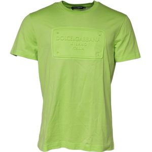 Dolce & Gabbana, Heren, Tops, Groen, Maat: 2XL Katoen,