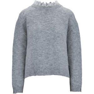 SoAllure, Dames, Truien, Grijs, Maat: S Wol,