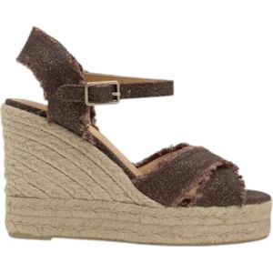 Castañer, Dames, Schoenen, Bruin, Maat: 37 EU Linnen,
