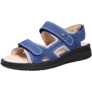 Finn Comfort - Wanaka - Sandalen - Blauw - Nubuckleer - Klittenbandsluiting