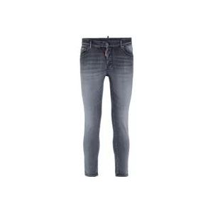 Dsquared2 Super Twinky Skinny Jeans voor Heren , Gray , Heren , Maat: XS