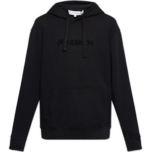 JW Anderson, Heren, Sweatshirts & Hoodies, Zwart, Maat: S Katoen,