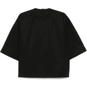 Rick Owens, Dames, Tops, Zwart, Maat: 2XS Katoen,