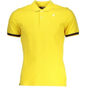 K-Way - Polo Shirt - Geel - Katoen - Korte Mouwen - Regular Fit