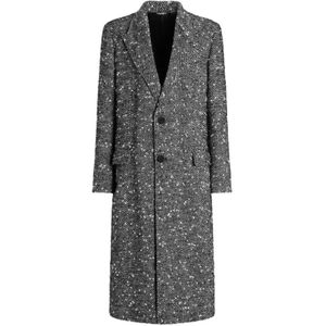 Dolce & Gabbana, Heren, Mantels, Grijs, Maat: M Wol,