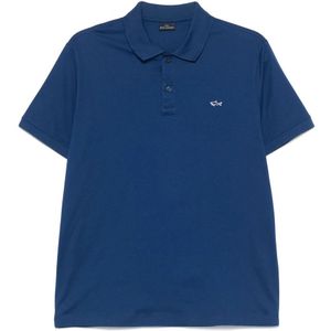 Paul & Shark, Heren, Tops, Blauw, Maat: 4XL Katoen,