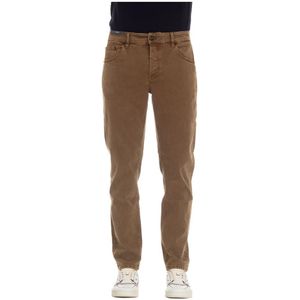 PT Torino, Heren, Jeans, Bruin, Maat: W35 Denim,