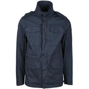 Paul & Shark, Heren, Jassen, Blauw, Maat: L Katoen,