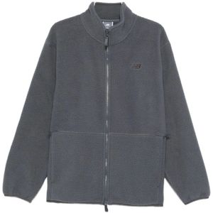 New Balance, Heren, Jassen, Blauw, Maat: M Fleece,