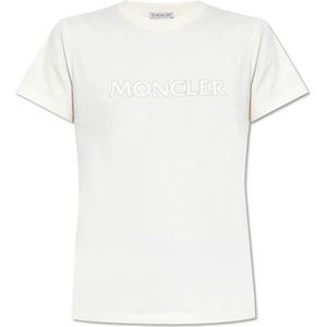 Moncler, Dames, Tops, Beige, Maat: XS Katoen,