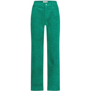 Fabienne Chapot, Dames, Broeken, Groen, Maat: S Corduroy,