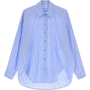 Imperial, Dames, Blouses & Shirts, Blauw, Maat: XS