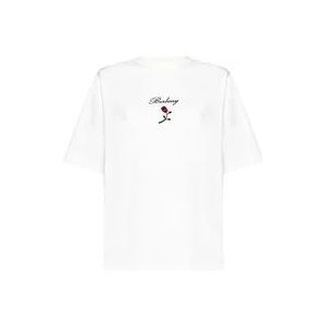 Burberry Logo Print Crew Neck T-shirts , White , Dames , Maat: M