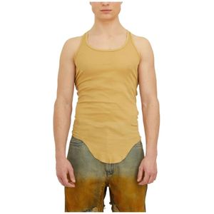 Rick Owens, Heren, Tops, Geel, Maat: S Katoen,