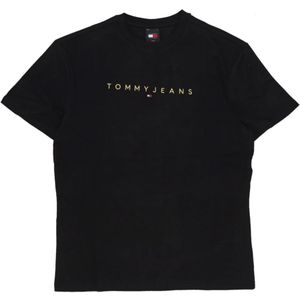 Tommy Hilfiger, Heren, Tops, Zwart, Maat: M Katoen,