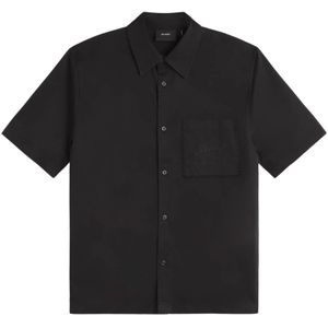 Axel Arigato, Heren, Overhemden, Zwart, Maat: S Katoen,