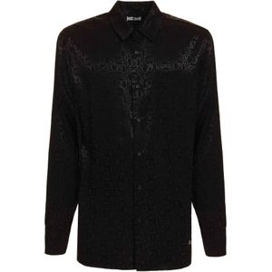 Just Cavalli, Heren, Overhemden, Zwart, Maat: S