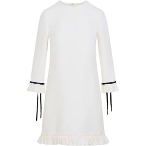 Valentino - Kleed - Wit - Wol-Zijde