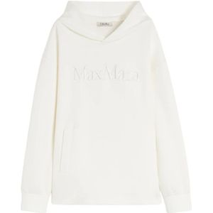 Max Mara, Dames, Sweatshirts & Hoodies, Wit, Maat: XS