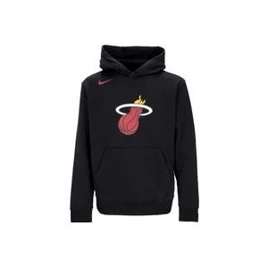 Nike NBA Club Hoodie Miahea Zwart , Black , Heren , Maat: XS