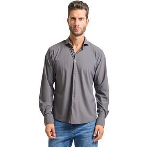 YES Zee, Heren, Overhemden, Grijs, Maat: M
