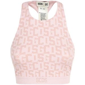 Gcds, Dames, Tops, Roze, Maat: XS Polyamide,