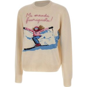 MC2 Saint Barth, Dames, Truien, Wit, Maat: XS Wol,