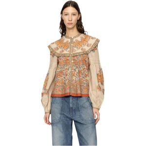 Sea NY, Dames, Blouses & Shirts, Veelkleurig, Maat: M Katoen,