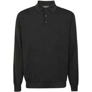 Zanone, Heren, Tops, Groen, Maat: 2XL Wol,