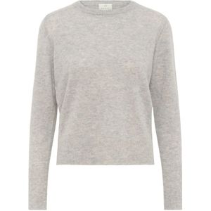 Kaffe - Lizza - Trui - Grijs - Ronde Hals